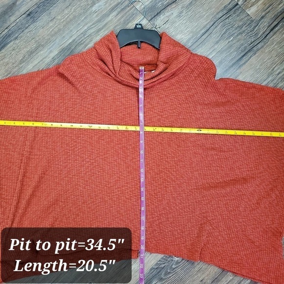 Free People Beach Split Back World Traveler Batwing Cowl Neck Ribbed Sweater - Picture 9 of 9